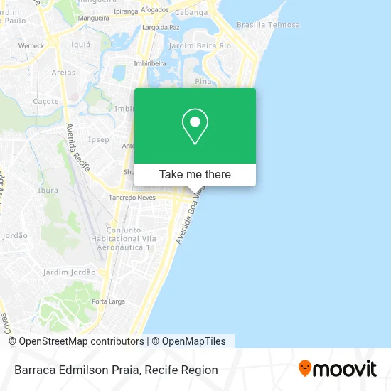 Barraca Edmilson Praia map