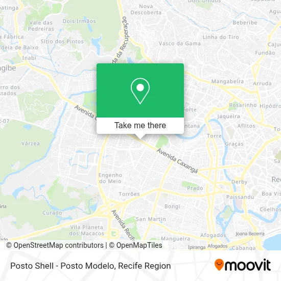 Posto Shell - Posto Modelo map