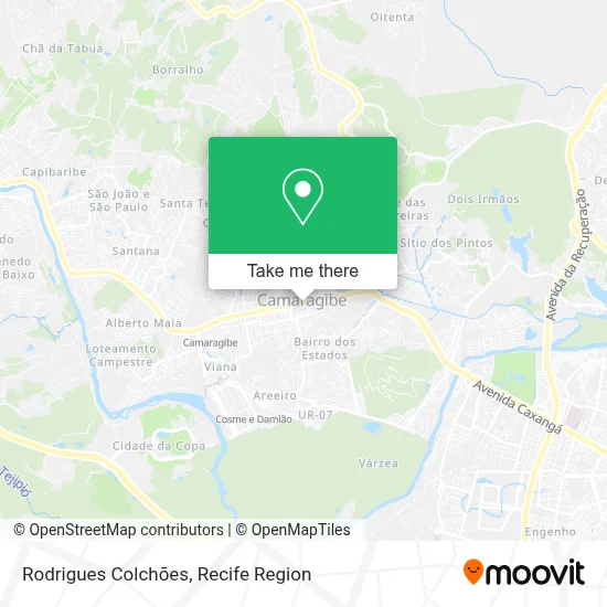 Rodrigues Colchões map