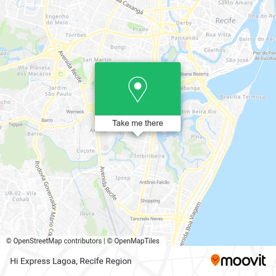 Hi Express Lagoa map