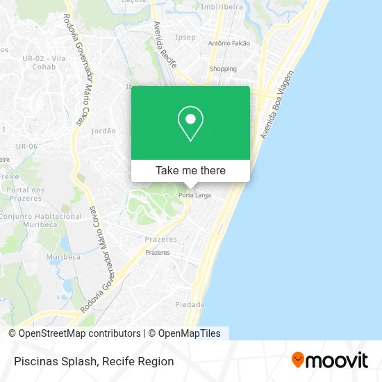 Piscinas Splash map