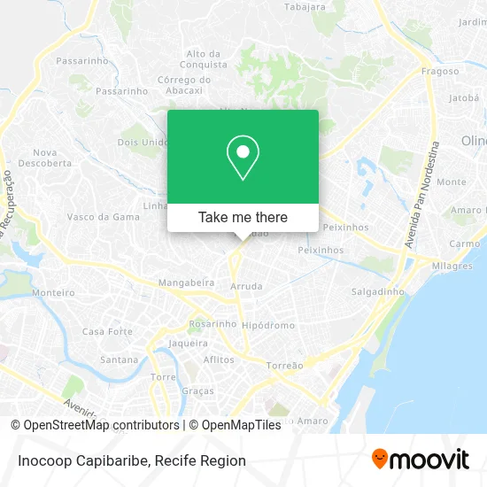 Inocoop Capibaribe map