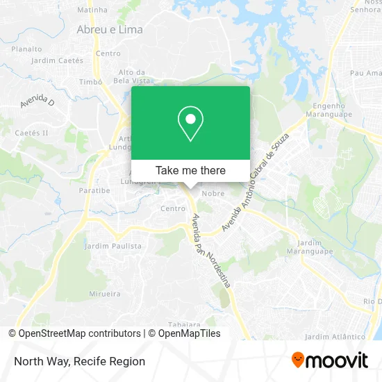 North Way map