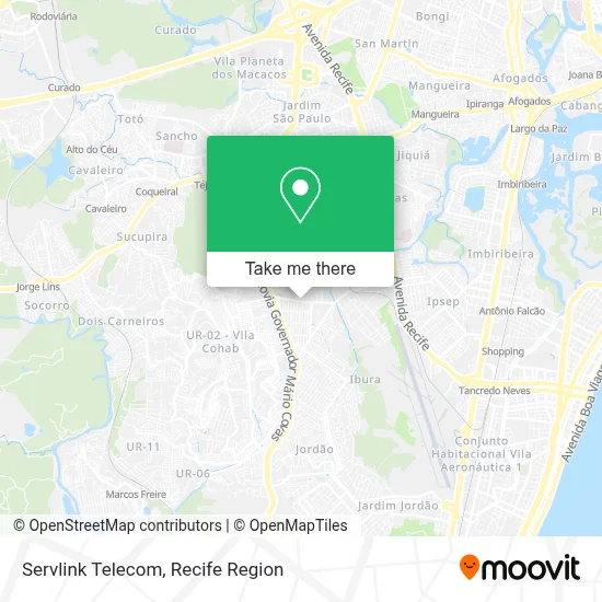 Servlink Telecom map
