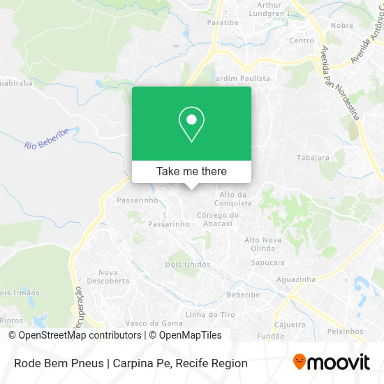 Rode Bem Pneus | Carpina Pe map