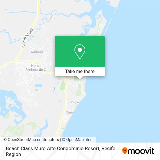 Beach Class Muro Alto Condominio Resort map