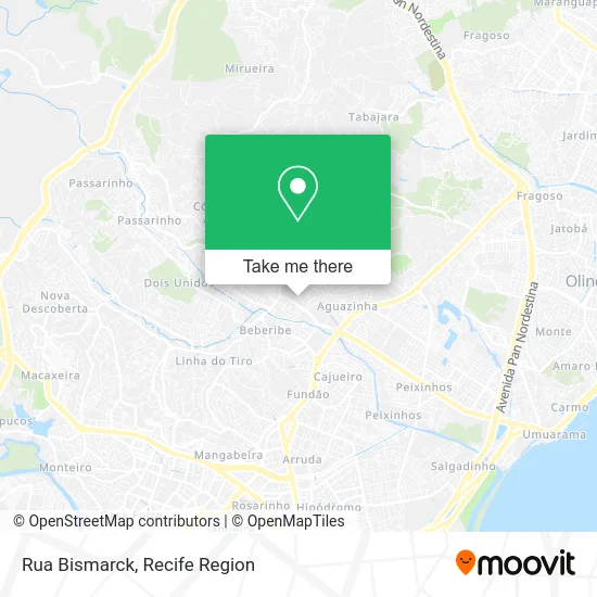 Rua Bismarck map