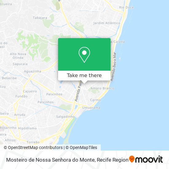 Mosteiro de Nossa Senhora do Monte map