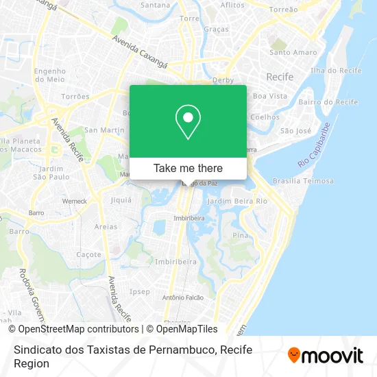 Sindicato dos Taxistas de Pernambuco map