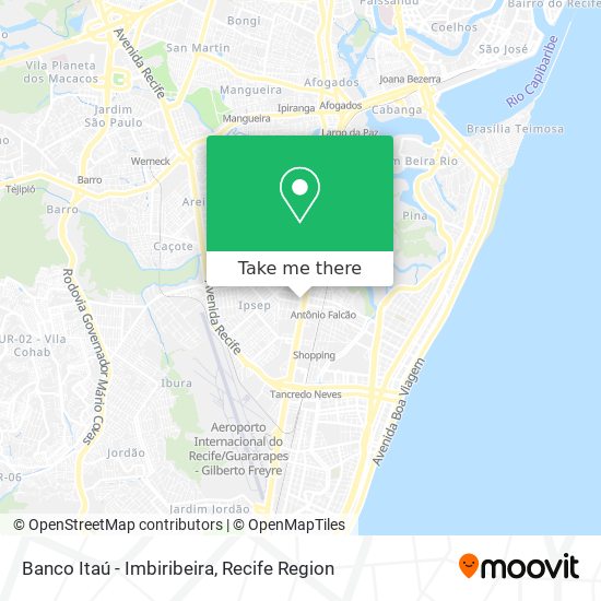 Mapa Banco Itaú - Imbiribeira