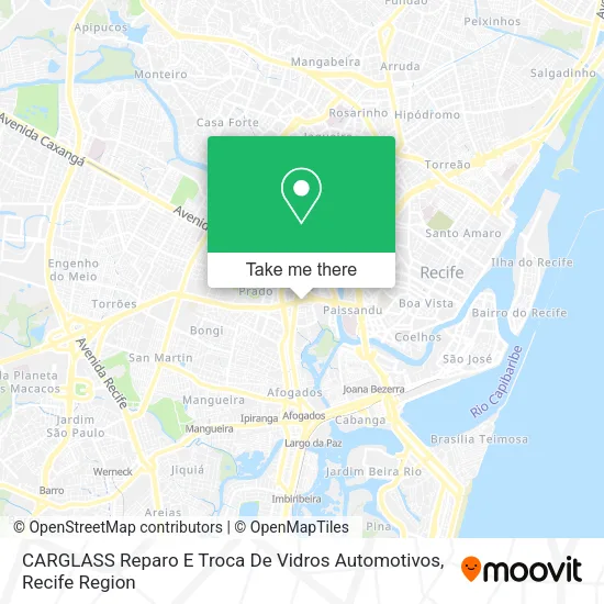 CARGLASS Reparo E Troca De Vidros Automotivos map