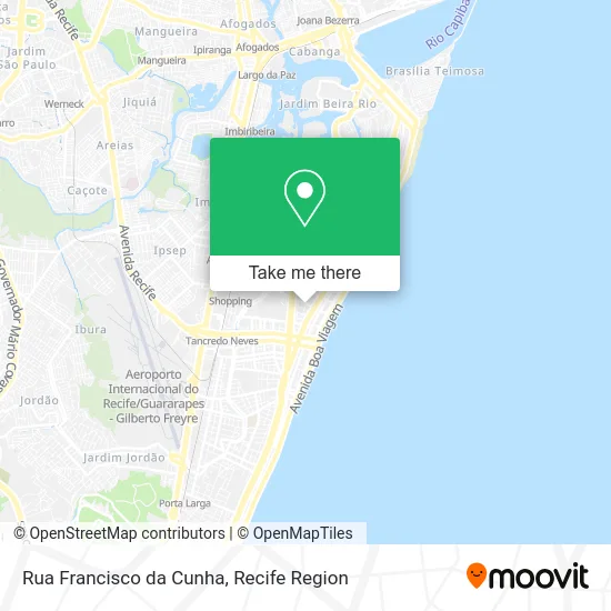 Rua Francisco da Cunha map