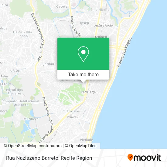 Rua Naziazeno Barreto map