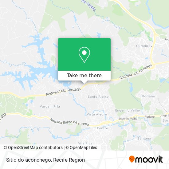 Sitio do aconchego map