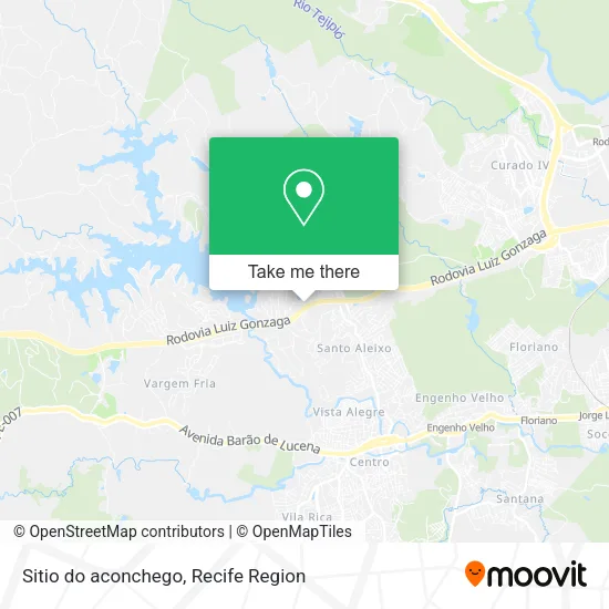 Sitio do aconchego map