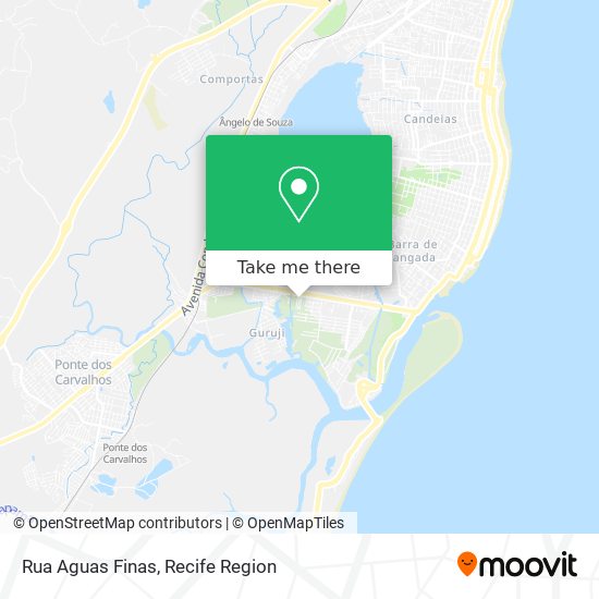 Mapa Rua Aguas Finas