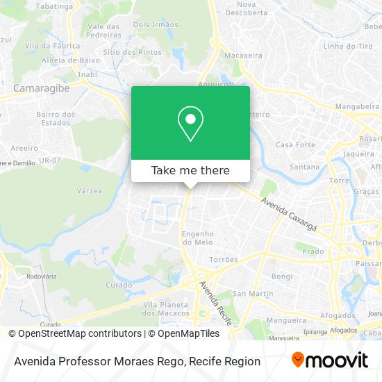 Avenida Professor Moraes Rego map