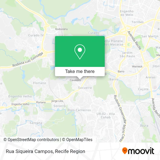 Rua Siqueira Campos map