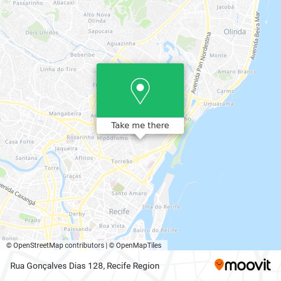 Mapa Rua Gonçalves Dias 128