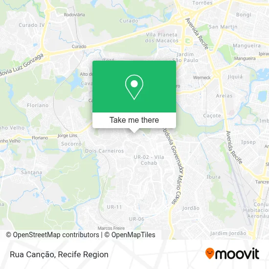 Rua Canção map