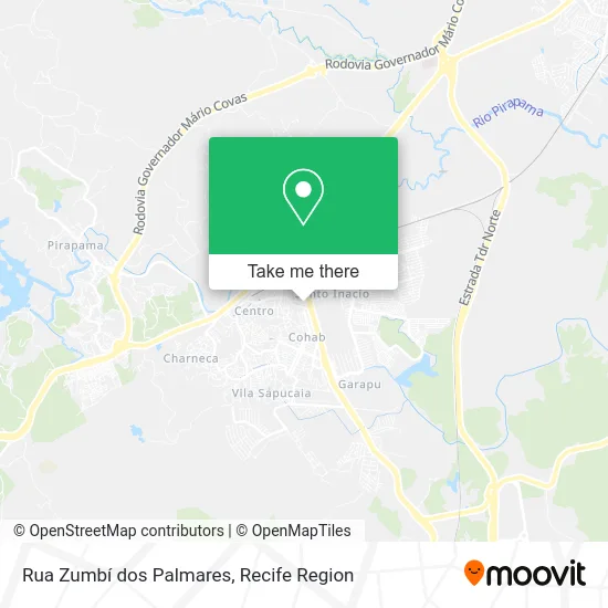 Rua Zumbí dos Palmares map
