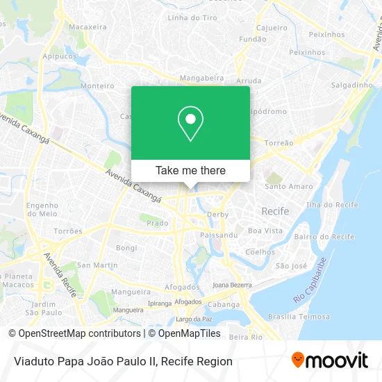 Viaduto Papa João Paulo II map