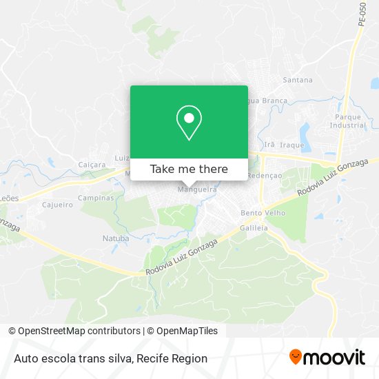Auto escola trans silva map