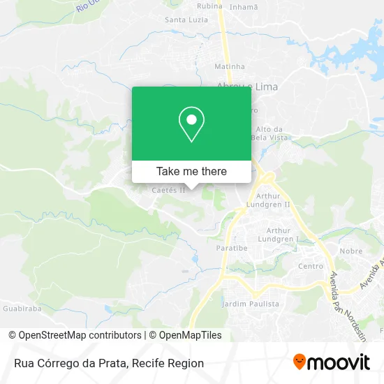Rua Córrego da Prata map
