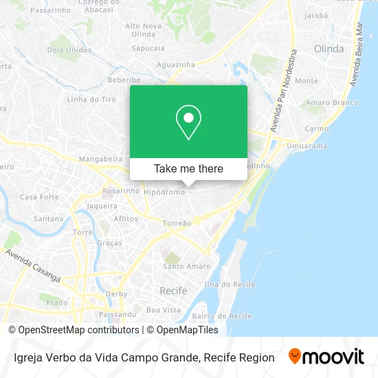 Igreja Verbo da Vida Campo Grande map