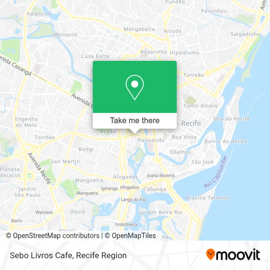 Sebo Livros Cafe map