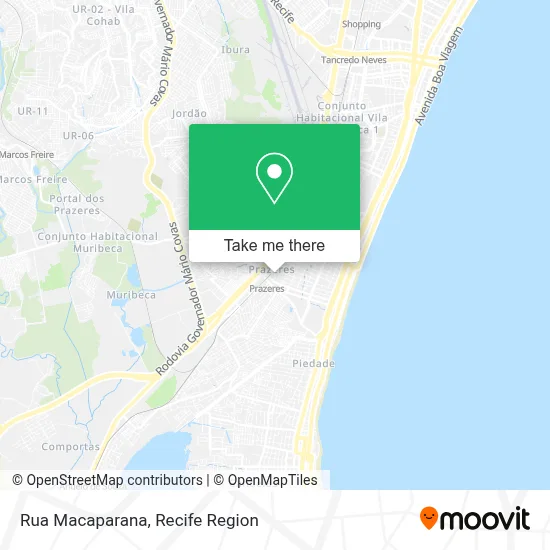 Rua Macaparana map