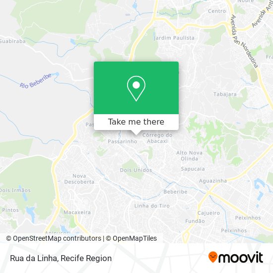 Rua da Linha map