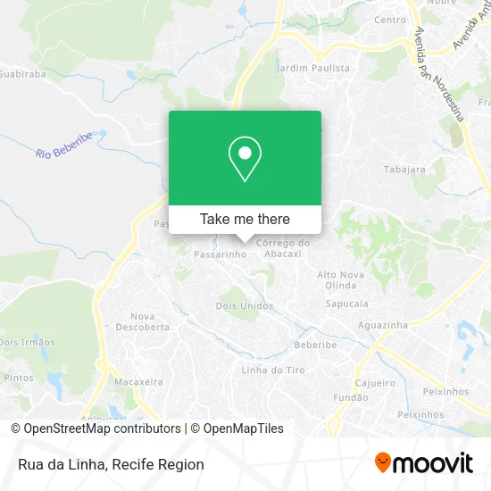 Rua da Linha map