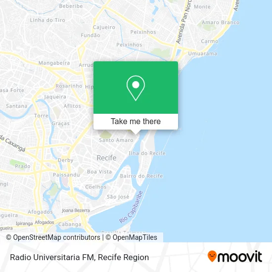 Mapa Radio Universitaria FM