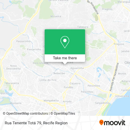 Rua Tenente Totá 79 map