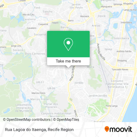 Rua Lagoa do Itaenga map