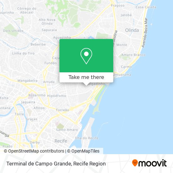 Terminal de Campo Grande map