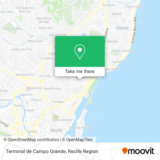 Terminal de Campo Grande map