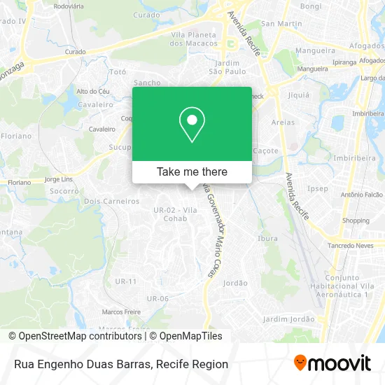 Rua Engenho Duas Barras map