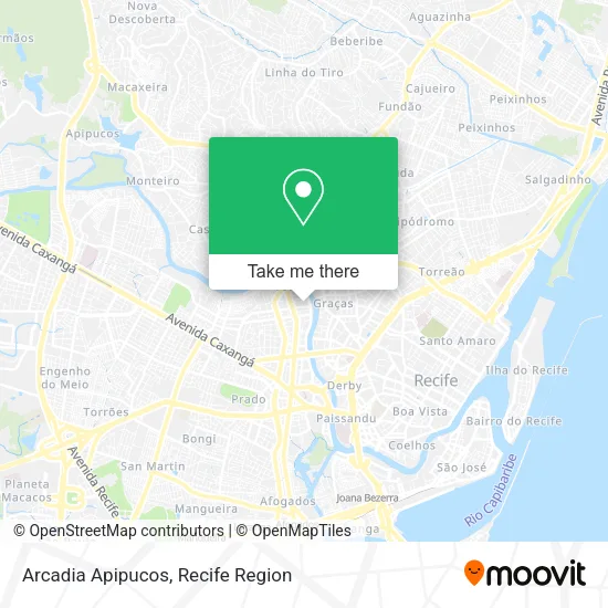Arcadia Apipucos map