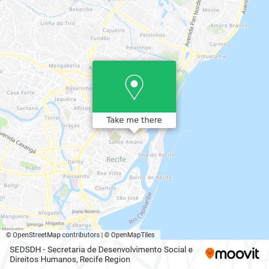 Mapa SEDSDH - Secretaria de Desenvolvimento Social e Direitos Humanos