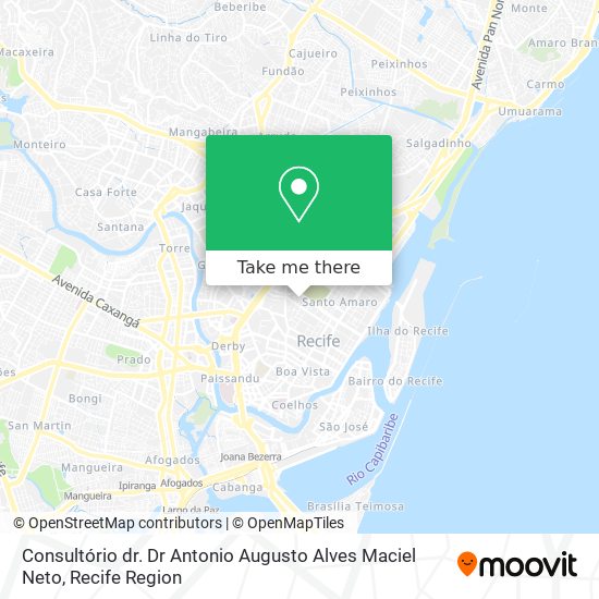 Consultório dr. Dr Antonio Augusto Alves Maciel Neto map