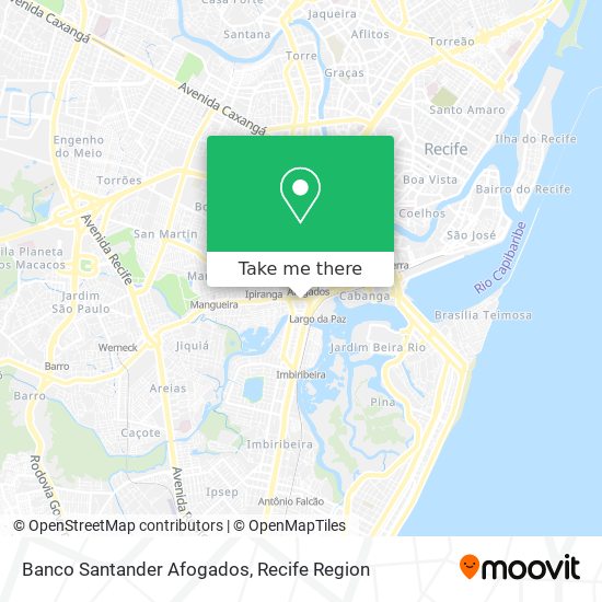 Banco Santander Afogados map