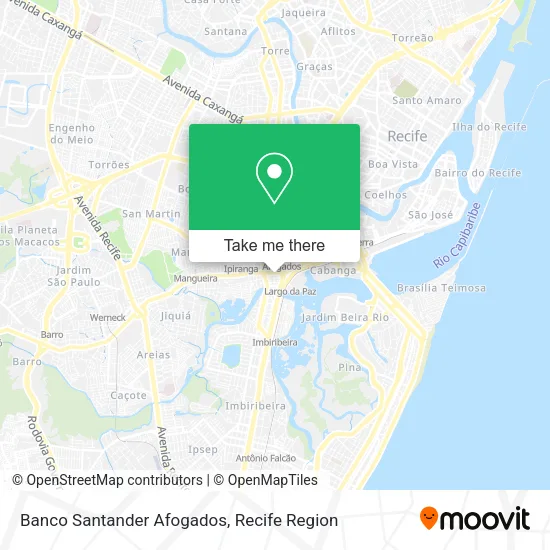 Banco Santander Afogados map