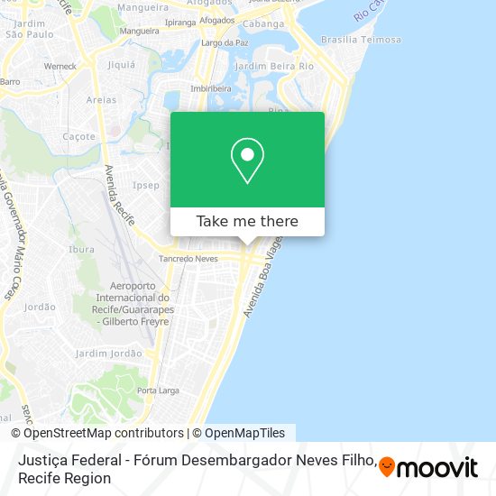 Justiça Federal - Fórum Desembargador Neves Filho map