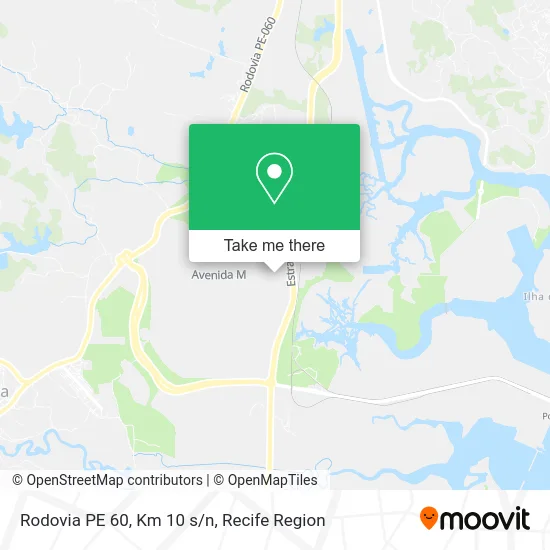 Rodovia PE 60, Km 10 s/n map