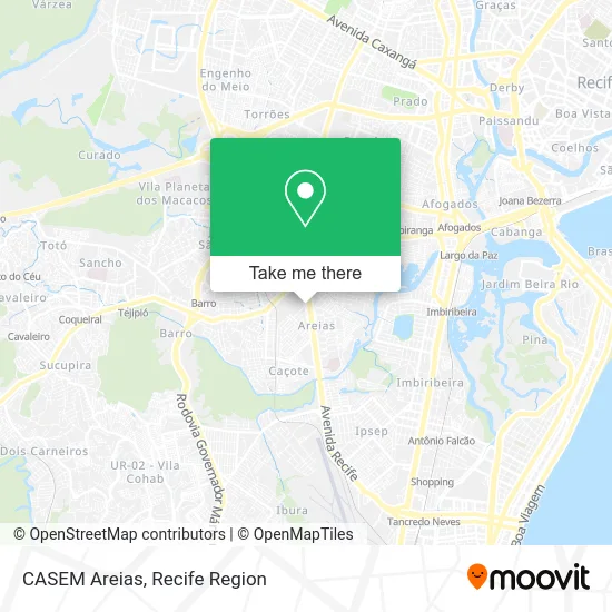 CASEM Areias map