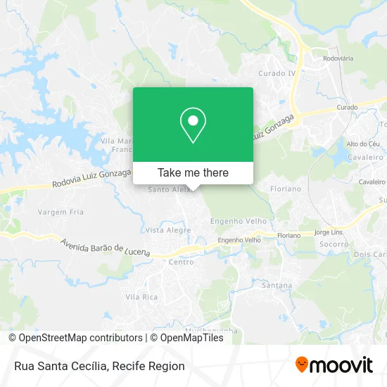 Rua Santa Cecília map