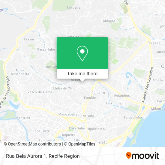 Rua Bela Aurora 1 map