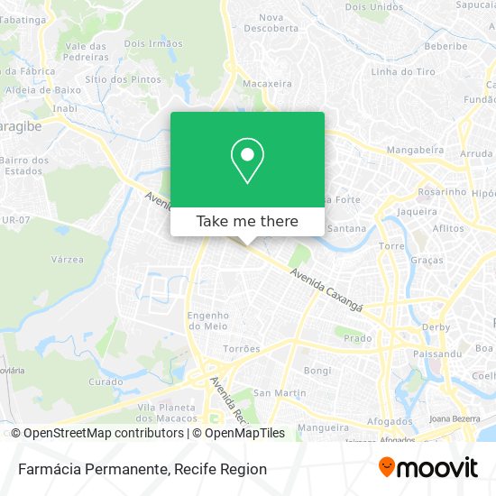 Farmácia Permanente map